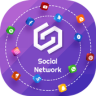 A SOCIAL CHAT: ALL SOCIAL NETWORK, SHOPPING Application icon