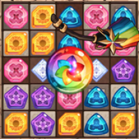 Witch's Forest Free Match 3 Puzzle 2020 APK تصویر هنری