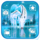 Glowing White Horse Theme APK