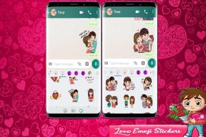 Captura de pantalla de WAStickersapp Love app for whatsapp APK #2