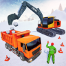 Snow Blower Excavator Crane Simulator Application icon