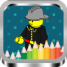 Legos Character Coloring and Drawing Book Application icon