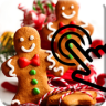 Gingerbread Cookie Christmas Candy Live Wallpaper Application icon