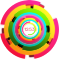 Rainbow clock live wallpaper Apk