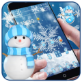 Frozen snowflakes theme snowman cartoon wallpaper Apk