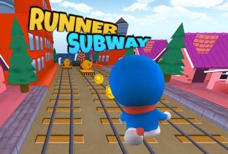 Run Blue Cat Subway Rail 3D APK Download for Android