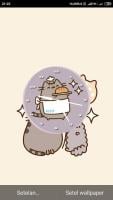 Pusheen Clock Live Wallpaper APK capture d'écran Thumbnail #4