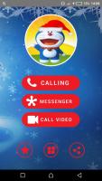 📱 fake call dorae-santa & chat 📱 APK Снимки экрана #2