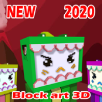 Mini World Pixel Blocks Art Coloring 3D Simgesi