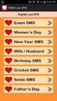 10000+ Love SMS APK Ảnh chụp màn hình #2