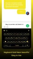 Gold Neon Keyboard APK Screenshot #1