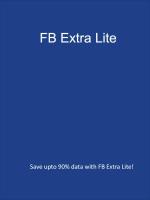 FB Extra Lite APK Ekran Görüntüsü Küçük Resim #1