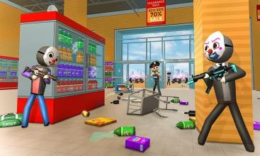 Stickman Supermarket Robbery : FPS Shooting Strike APK Download for Android