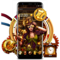 Steampunk Girl Theme Apk