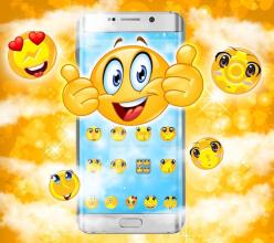 Blue Cute Emoji Smileys Theme APK Download for Android