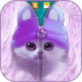 Cute Kitty Zipper Lock Apk