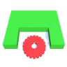 Color Cut 3D Roller Blade Slice Puzzle Game Game icon