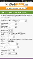 MMA Stats by BetMMA.tips APK スクリーンショット画像 #4