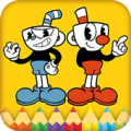 Cuphead Mobile : Coloring books free Apk