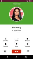 Fake call from nicki minaj APK صورة لقطة الشاشة #2