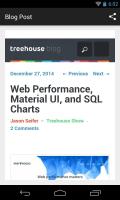 Captura de pantalla de Blog Reader (Treehouse) APK #2