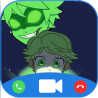 Icona di Adrien black cat fake call APK