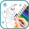 Snow Queen Coloring Free Game icon