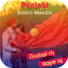 Punjabi Photo Lyrical Video Status Maker Application icon