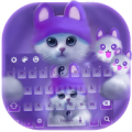 Kawaii Purple Kitty-Keyboard Apk