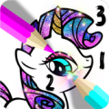 Pony color by number Apk