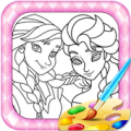 Colouring Elsa And Anna Games Apk