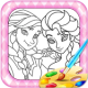 Colouring Elsa And Anna Games APK