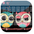 Cute Colorful Owl Keyboard Theme Apk