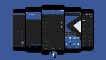 Dark F Material CM13 Theme APK صورة لقطة الشاشة #9