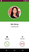 Fake call from nicki minaj APK صورة لقطة الشاشة #1