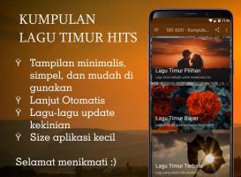 SIO ADO - Kumpulan Lagu Timur Hits APK ภาพหน้าจอ #1