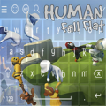 human Faliing Flat Keyboard &amp; Theme Apk