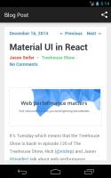 Captura de pantalla de Blog Reader (Treehouse) APK #5
