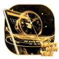 Golden Clock Happy New Year Theme Apk