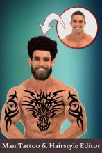 Man Tattoo &amp; Hairstyle Editor APK Download for Android