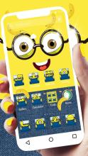 Cute Yellow Cartoon Child APUS Launcher Theme APK Download for Android