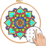 Mandala Cross Stitch Color By Number Game icon